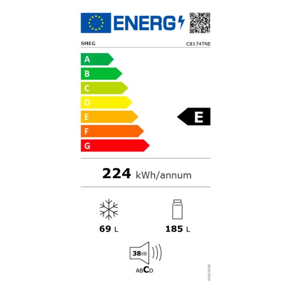 Tủ lạnh âm tủ Inverter Smeg 254 lít C8174TNE Universale - hình 3