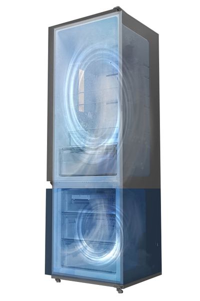 Tủ lạnh Hitachi Inverter 323 lít ngăn đông dưới HRBN6340DUVN Đen ánh sao ảnh 3