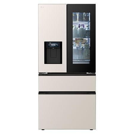 Tủ lạnh LG InstaView French Door Fit & Max cao cấp 550L màu be F53EGR