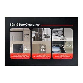 Tủ lạnh LG French Door âm tường màu đen 580L F56BG - hình 3