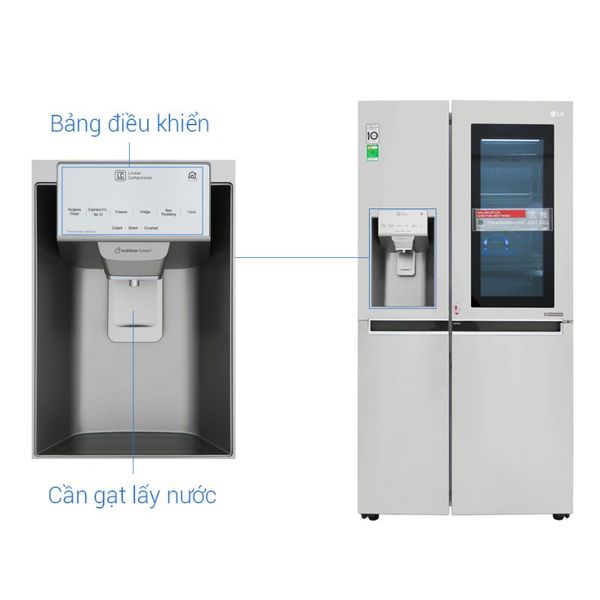 Tủ lạnh LG Inverter 601 lít Side By Side InstaView Door-in-Door GR-X247JS (trưng bày) ảnh 6