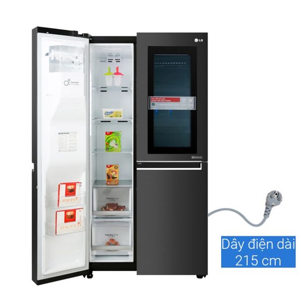 Đánh giá Tủ lạnh LG Inverter 601 lít Side By Side InstaView Door-in-Door GR-X247MC (trưng bày)