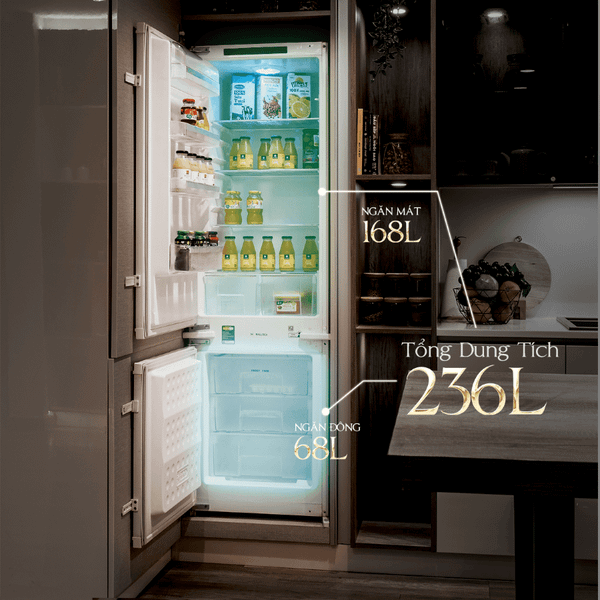 Tủ lạnh âm tủ 54cm 246L Malloca MF243EBI - hình 3