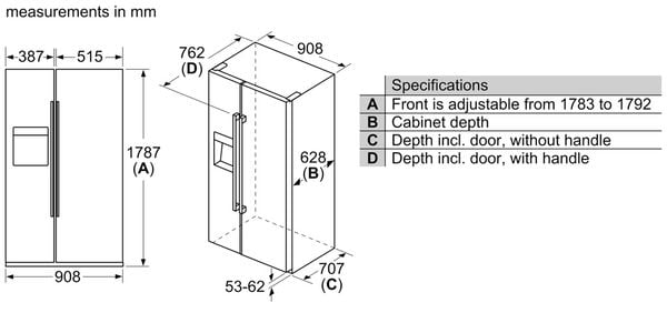 Tủ lạnh Side By Side Bosch KAI93VIFPG - hình 7