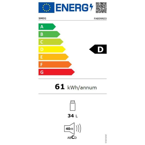 Tủ Lạnh Smeg FAB5RRD3 Red - hình 6
